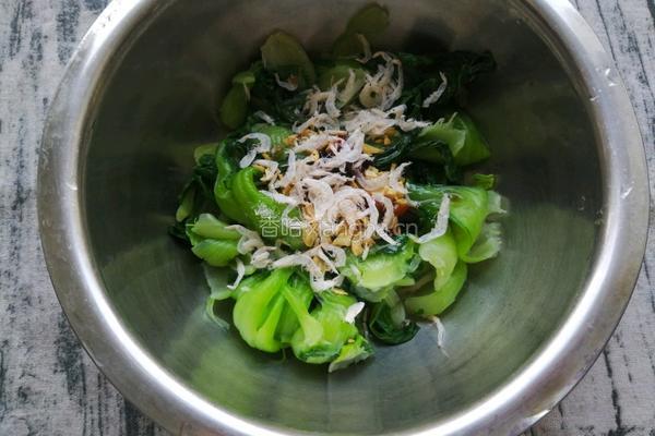 虾皮炝油菜的做法图解14