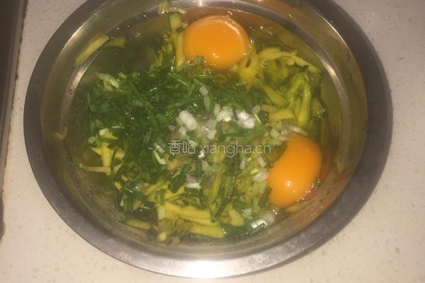 香煎南瓜丝饼的做法图解3