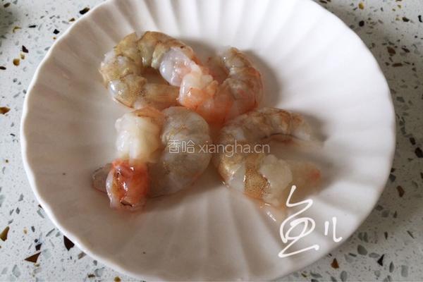 牛肉虾仁芦笋意面的做法图解2