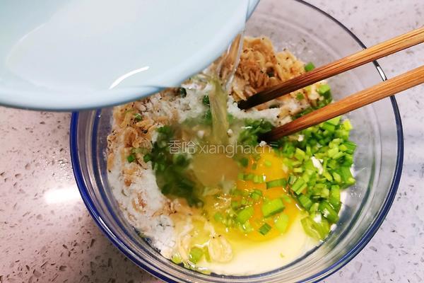 虾皮鸡蛋饼的做法图解5