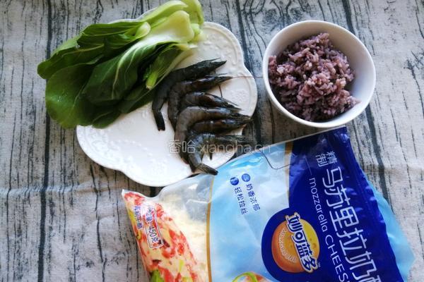 虾仁芝士饭团的做法图解1
