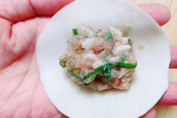 韭菜苔三鲜水饺的做法图解10