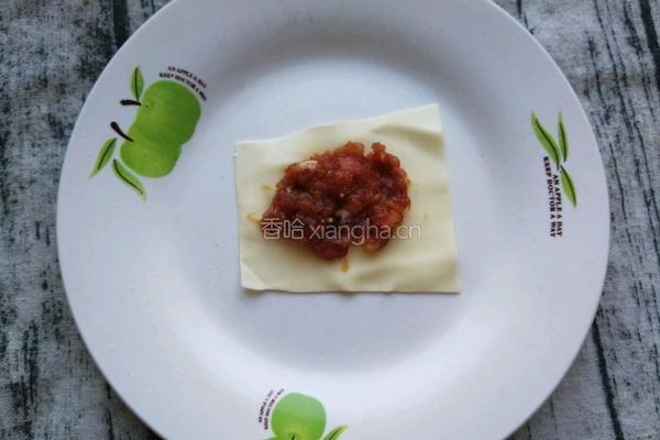 馄饨皮抱虾的做法图解11