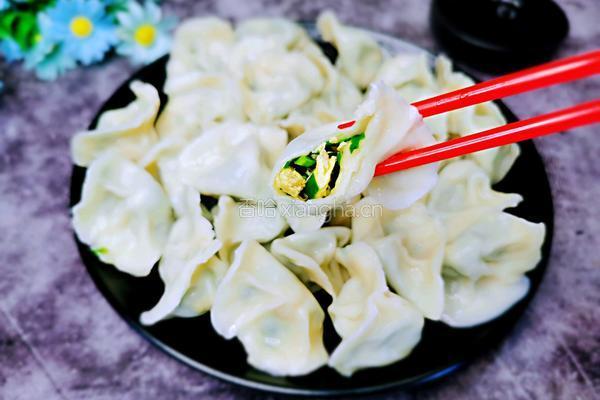 虾皮韭菜鸡蛋饺子的做法图解10