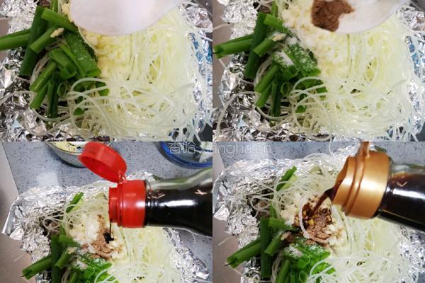 锡纸花甲米线的做法图解7