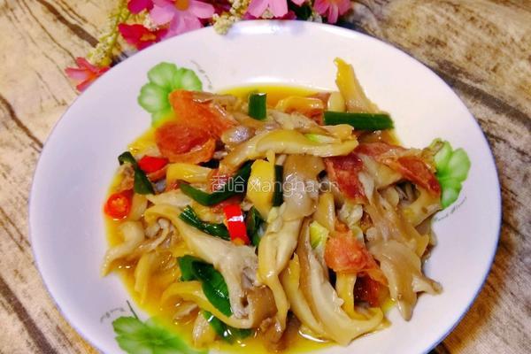香肠炒平菇的做法图解8