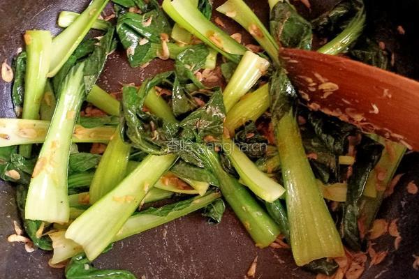 虾皮小油菜的做法图解10