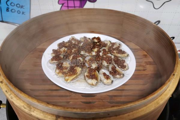 蒜蓉粉丝蒸花甲的做法图解10
