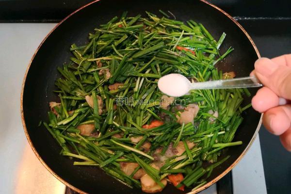 花蛤肉炒韭菜的做法图解11