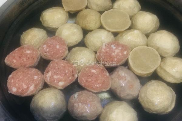 白萝卜牛肉丸汤的做法图解3