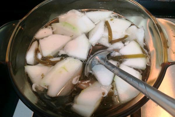 虾皮海带冬瓜汤的做法图解9