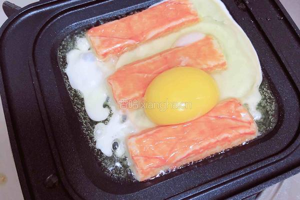 爆浆芝士蟹肉三明治（5分钟快手餐）的做法图解4