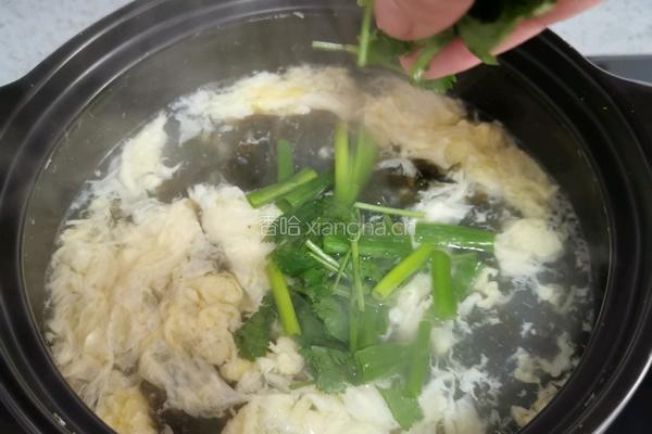 虾皮紫菜蛋花汤的做法图解9