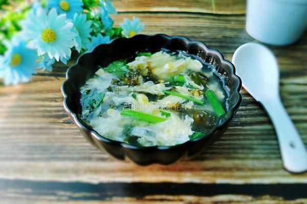 虾皮紫菜蛋花汤的做法图解12
