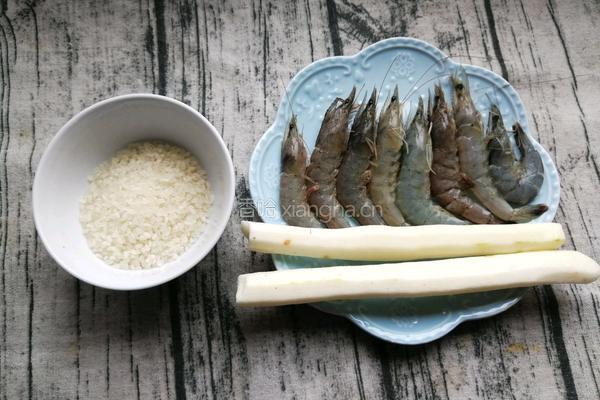 鲜虾山药粥的做法图解1