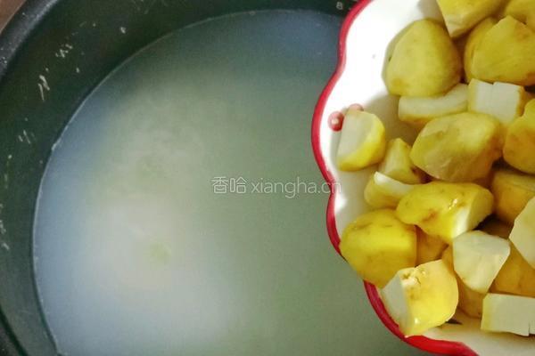 干贝鸡肉板栗粥的做法图解13