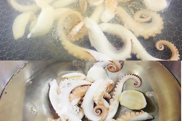 韭菜炒八爪鱼的做法图解3