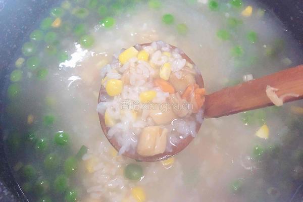 扇贝田园砂锅粥的做法图解12