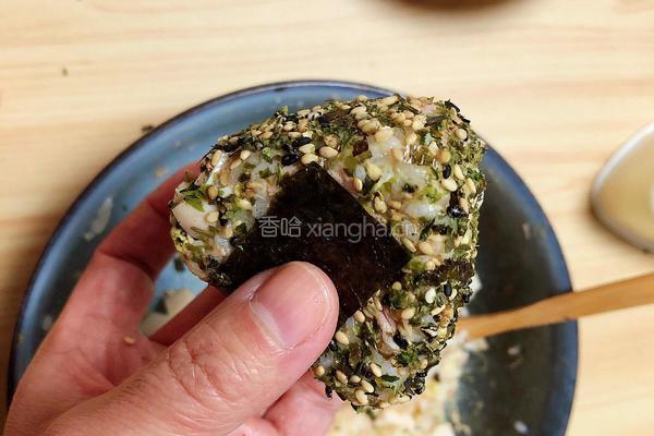 日式海苔金枪鱼饭团的做法图解15
