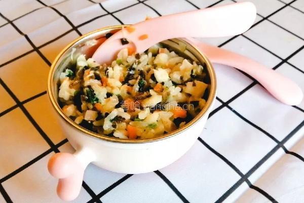 时蔬鳕鱼拌饭「小鹿优鲜」宝宝的做法图解10