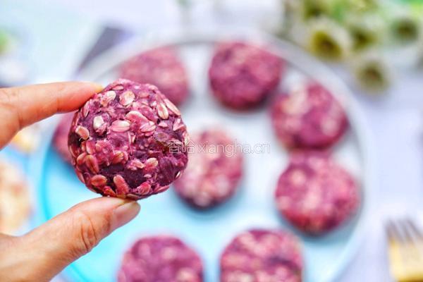 紫薯燕麦饼的做法图解13