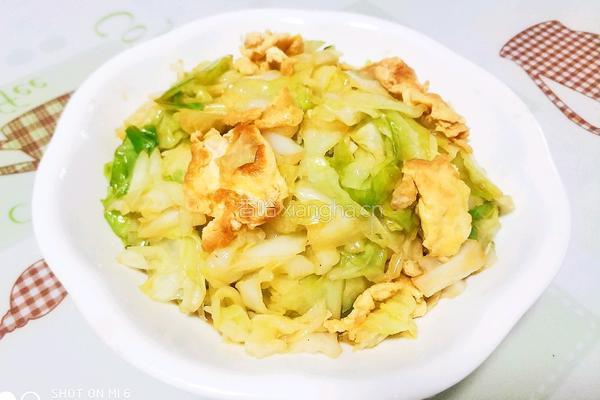 圆白菜炒鸡蛋的做法图解14