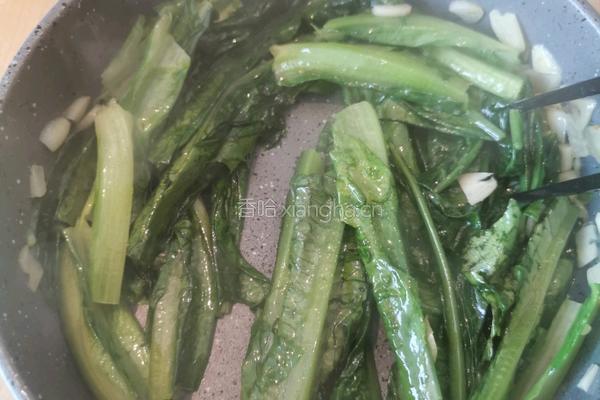 蒜炒油麦菜的做法图解5