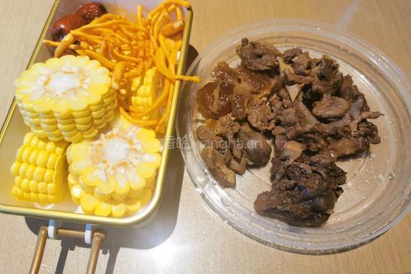 虫草花驴肉汤的做法图解1