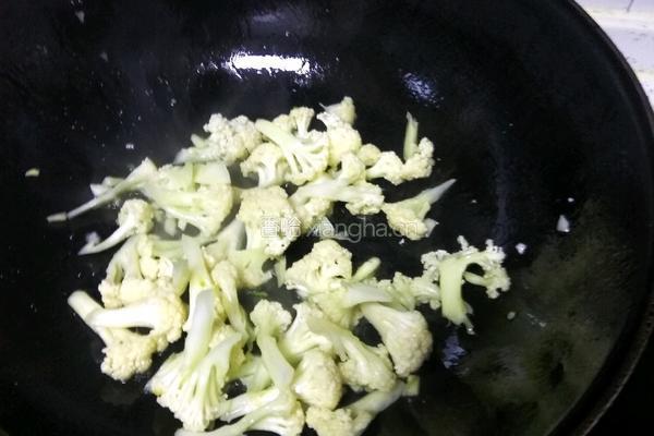 炒花菜的做法图解4