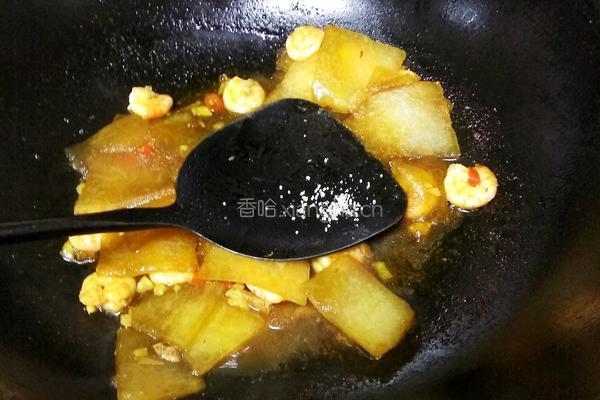 冬瓜炒虾仁的做法图解8
