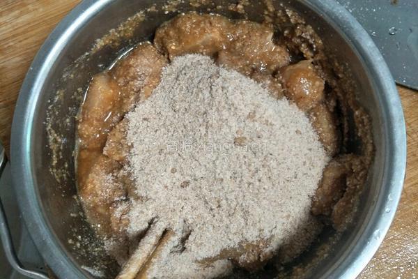 鸡脯粉蒸肉的做法图解3