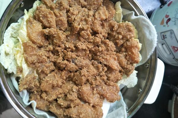 鸡脯粉蒸肉的做法图解5