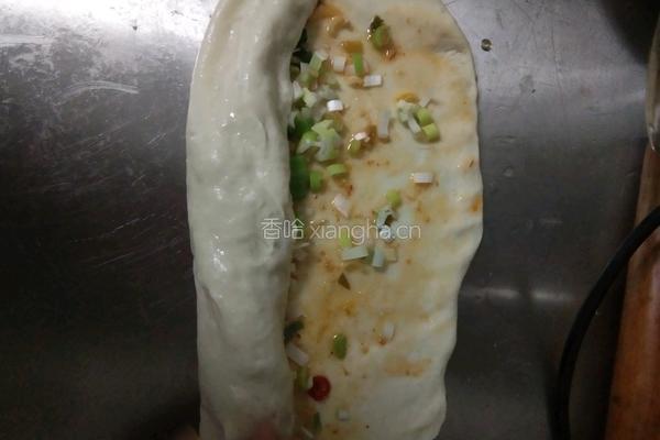 葱花千层饼的做法图解13