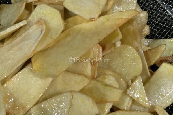 孜然脆土豆片的做法图解3