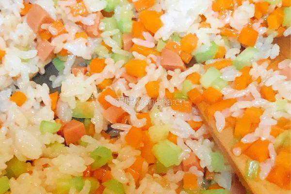 彩虹炒饭的做法图解10