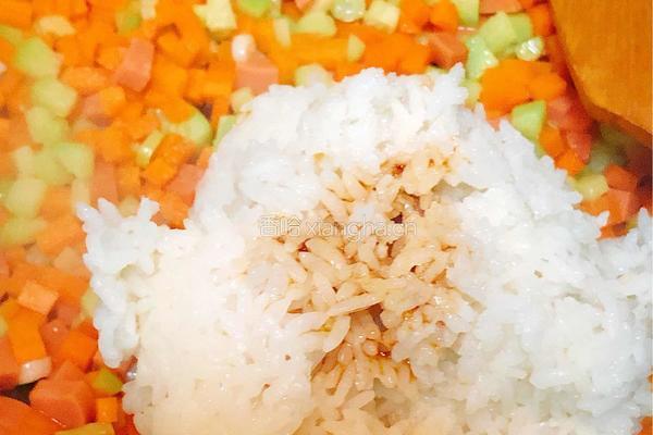 彩虹炒饭的做法图解9