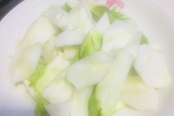 儿菜（抱子芥）炒腊肉的做法图解1
