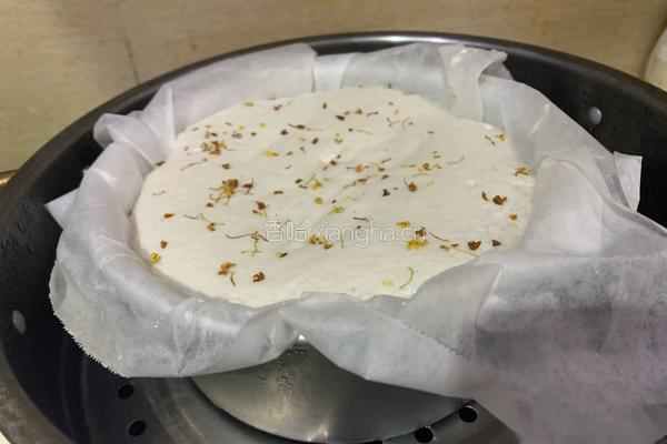 酒酿桂花米糕的做法图解7