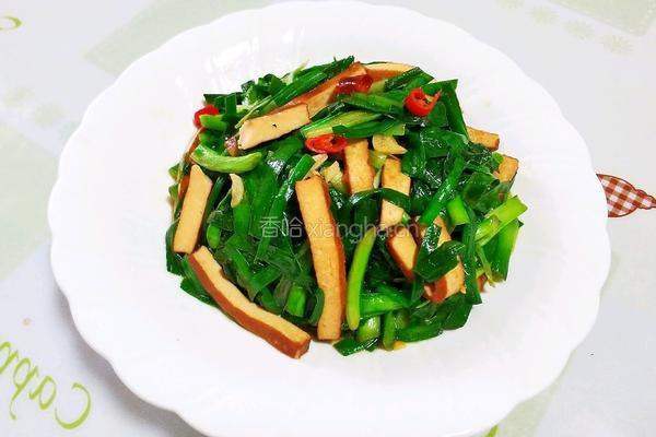 韭菜炒香干的做法图解1
