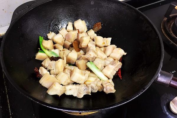 油腐乳红烧肉炖干豆结的做法图解7