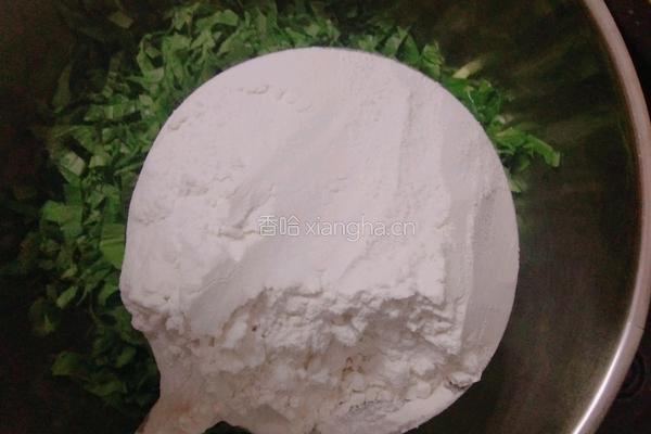 芹菜叶饼的做法图解4