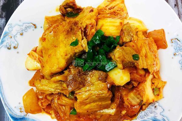 辣白菜炒五花肉的做法图解8