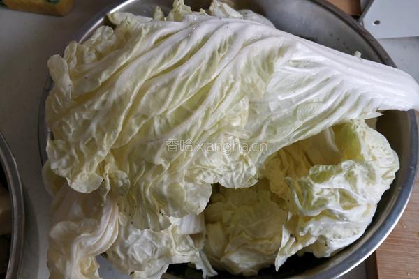 白菜五花肉炖冻豆腐的做法图解3