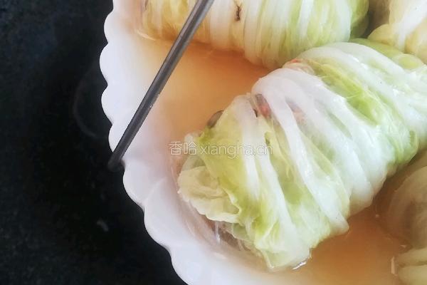 白菜肉卷的做法图解15