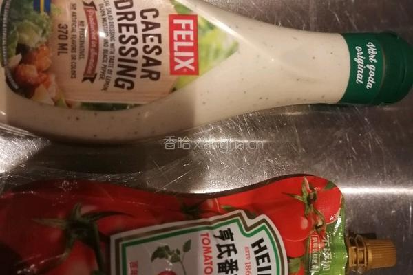 豪华牛排干酪三酱有机食蔬汉堡的做法图解6