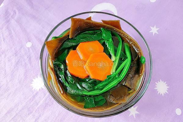 菠菜胡萝卜海带汤的做法图解14