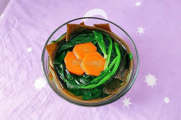 菠菜胡萝卜海带汤的做法图解15