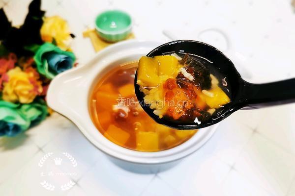 桃胶南瓜糯米汤的做法图解10