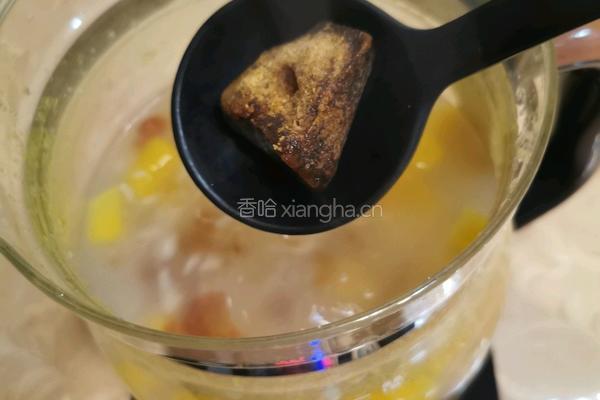 桃胶南瓜糯米汤的做法图解8