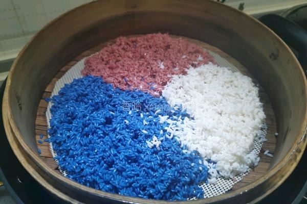 三色蒸米饭的做法图解7